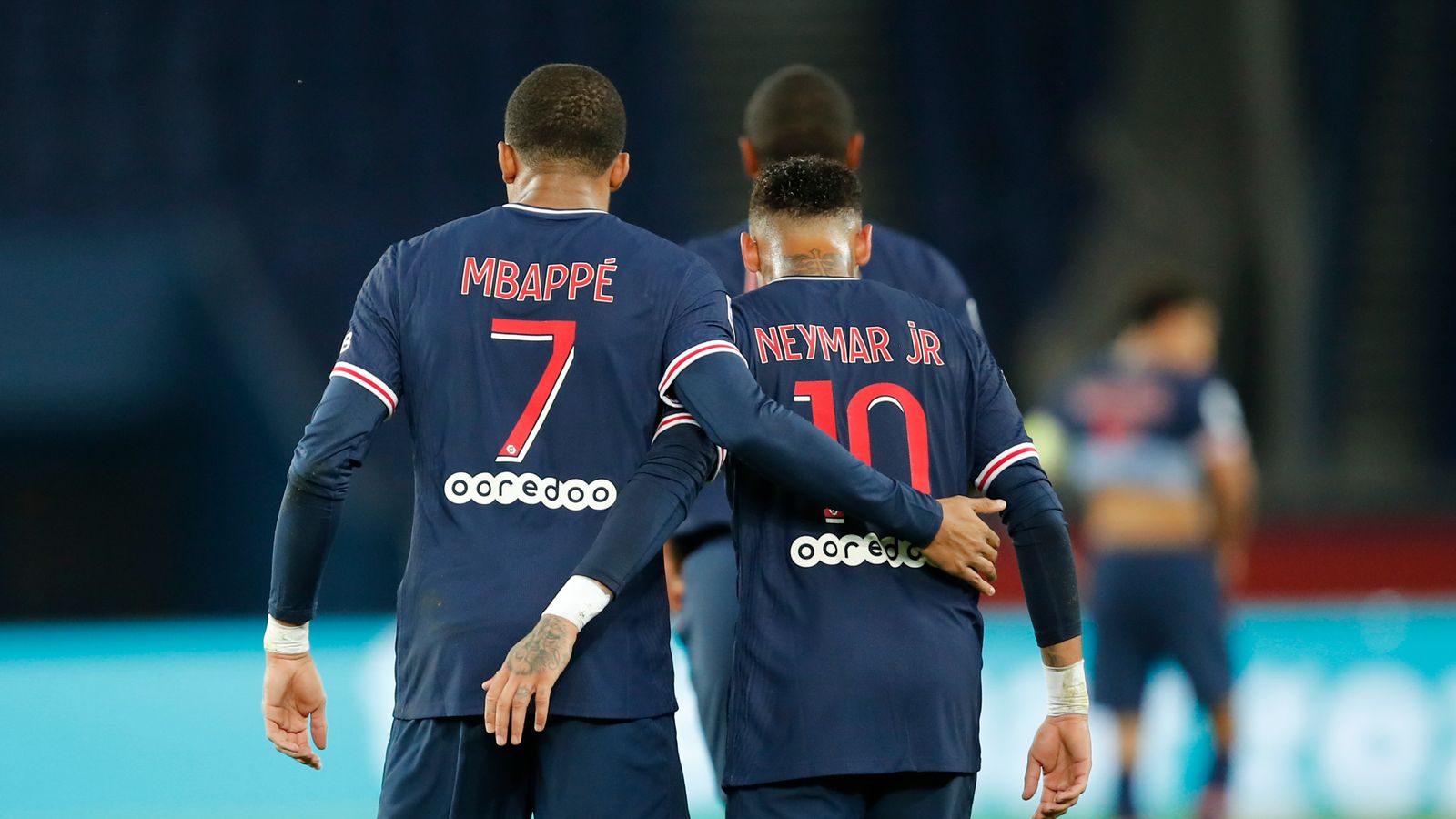 Neymar and Kylian Mbappe
